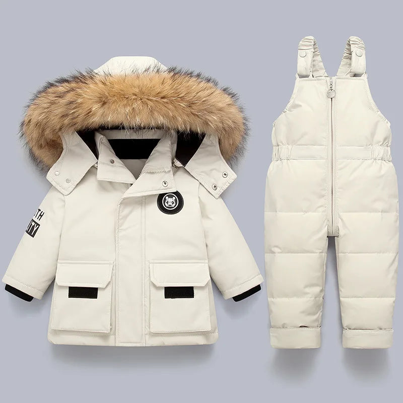 Winter Down Jacket for Boys and Girls Thicken Snowsuit
