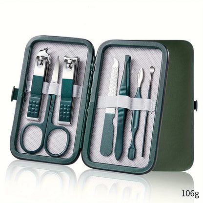 Stainless Steel Nail Care Kit with Travel Case