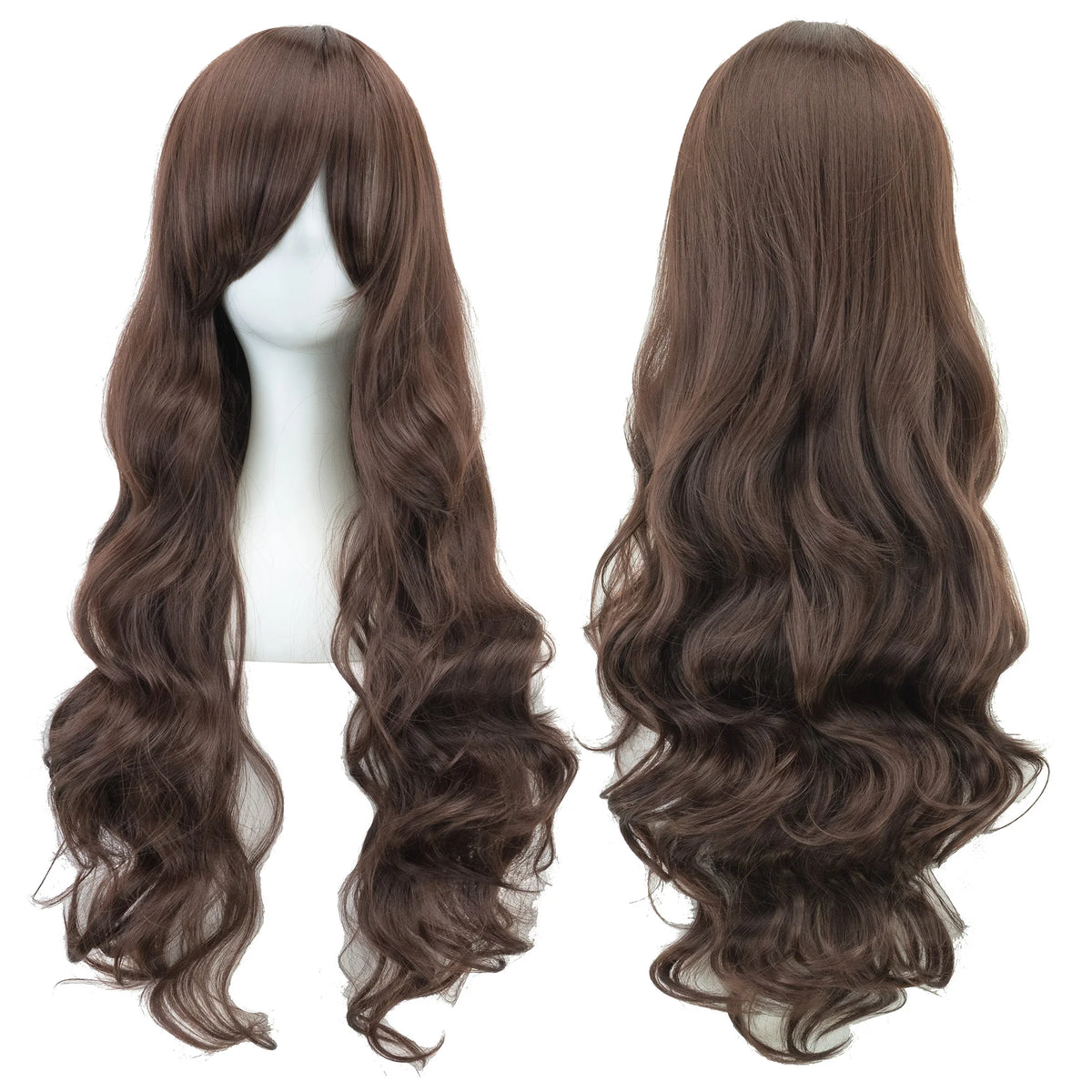 Soowee Curly Long Green Synthetic Hair Wig for Women