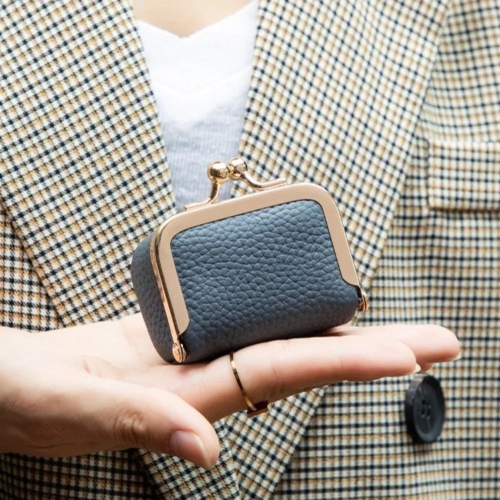 Genuine Leather Coin Purse Mini Small Item Bag