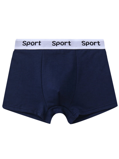 Boys' Boxer Briefs 95% Cotton Solid Color 7 Pieces