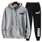 Men's Printed Hooded Sweatshirt and Pants Set