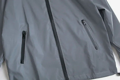 Reflective Polyester Jacket for Men Casual Style