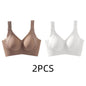 Women's Seamless Wire-Free Bra, Thin Style, Large Size