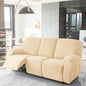 Soft Polyester Recliner Sofa Cover Solid Color