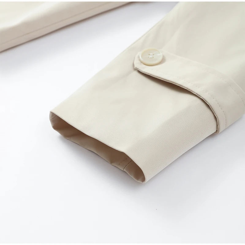 Women's Windproof Trench Coat Loose Fit Overcoat