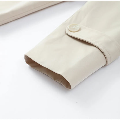 Women's Windproof Trench Coat Loose Fit Overcoat