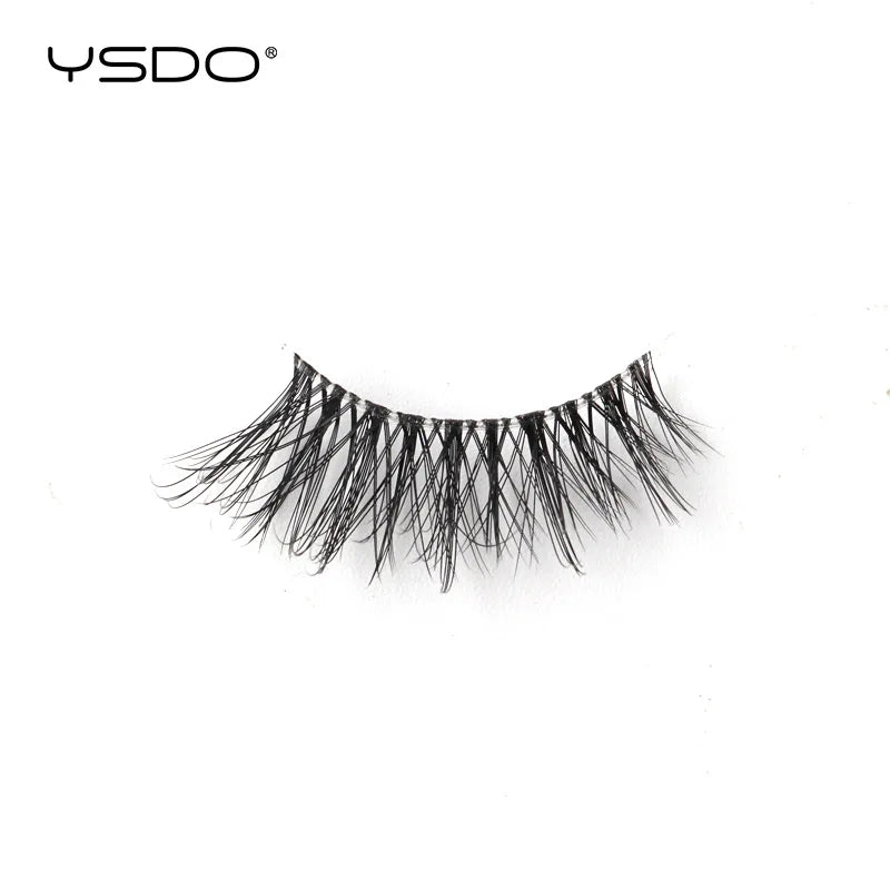 YSDO 5/10 Pairs Natural Soft Black Half Lashes