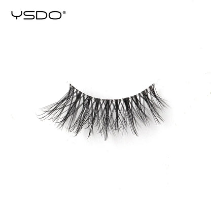 YSDO 5/10 Pairs Natural Soft Black Half Lashes