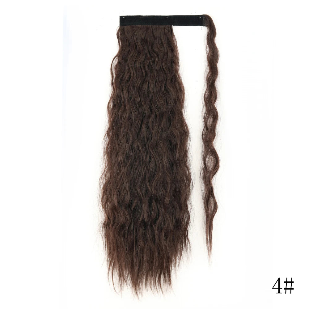 Long Straight Clip-in Ponytail Hair Extension Black