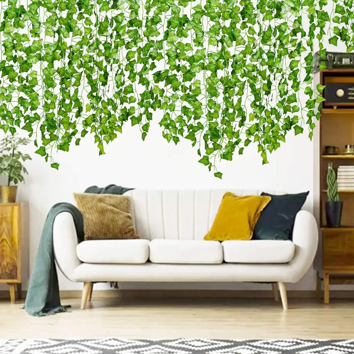 12 Pack Artificial Ivy Leaves Garland for Decoration