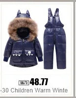 Winter Down Jacket for Boys and Girls Thicken Snowsuit