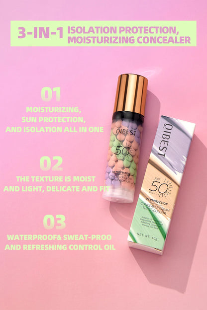 Qibest Three-Color Cream Concealer