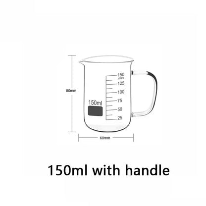 Glass Measuring Cup With Handle Heat-resistant 50-1000ml