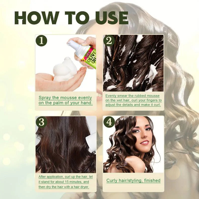 Curly Hair Mousse (207ml)-Strong Hold