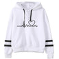 Womens Casual Stripe Hoodie and Sweatpants Set