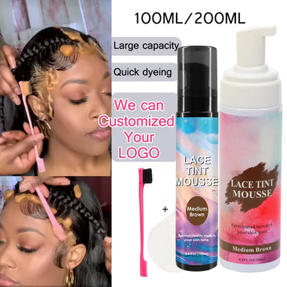 12Pcs Wig Installation Kit with Hair Mousse and Glue