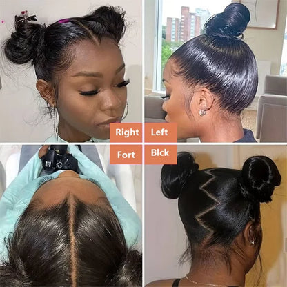 30 Inch Natural Black 360 Lace Front Human Hair Wig