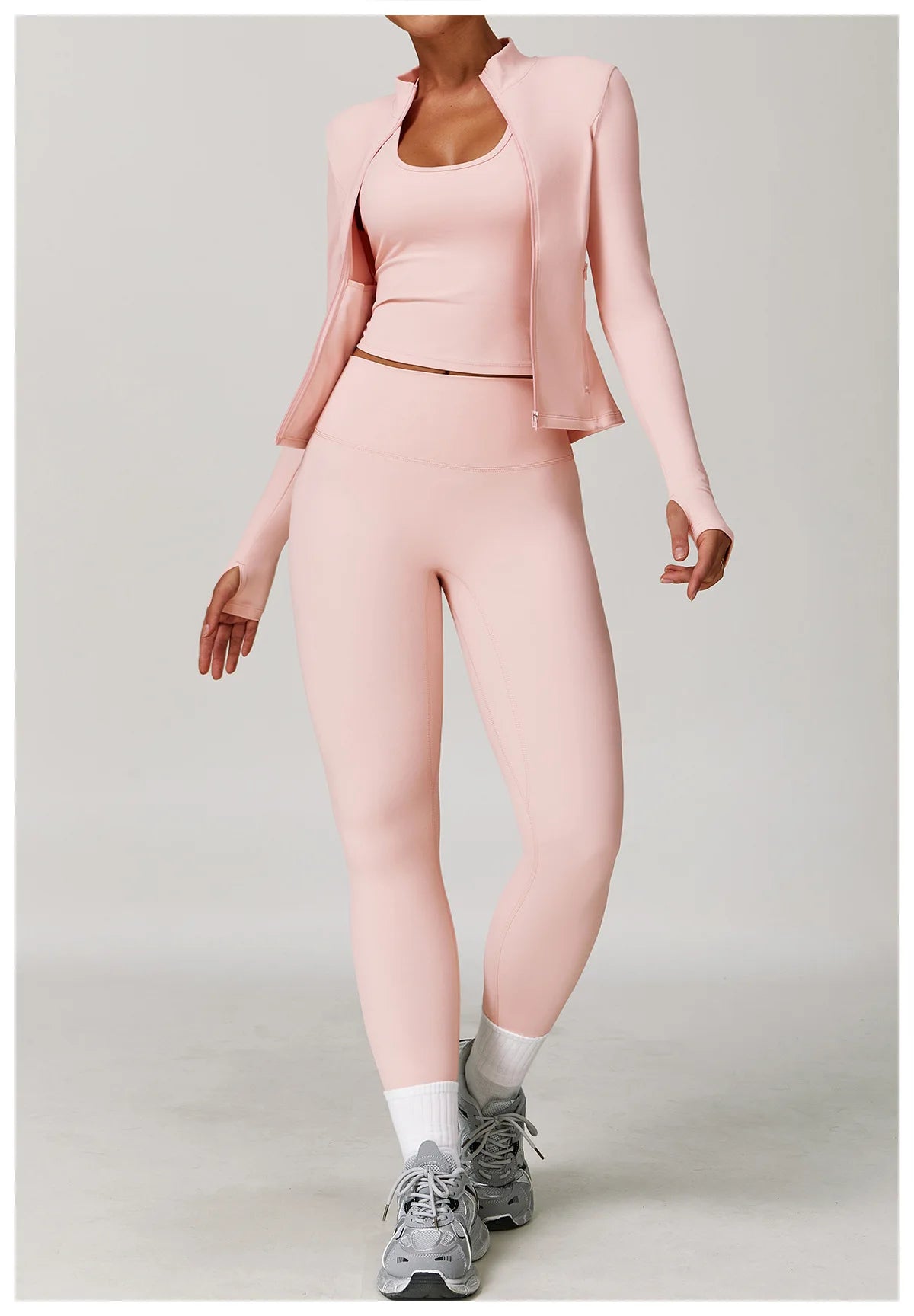 Yoga Suit Sports Set for Women Long Sleeve Athletic Wear