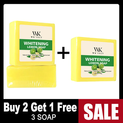 WK JALY Whitening Lemon Soap with Glutathione and Shea Butter