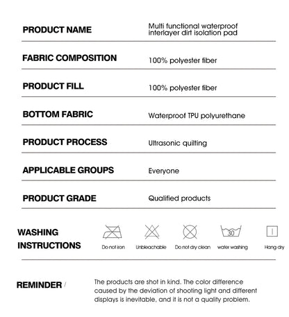 Waterproof Quilted Dog Bed Cover for Furniture