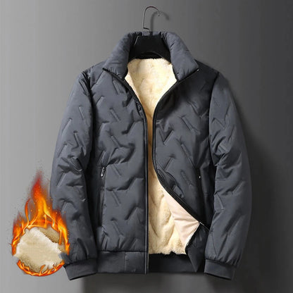 Men's Casual Lamb Fleece Zipper Jacket