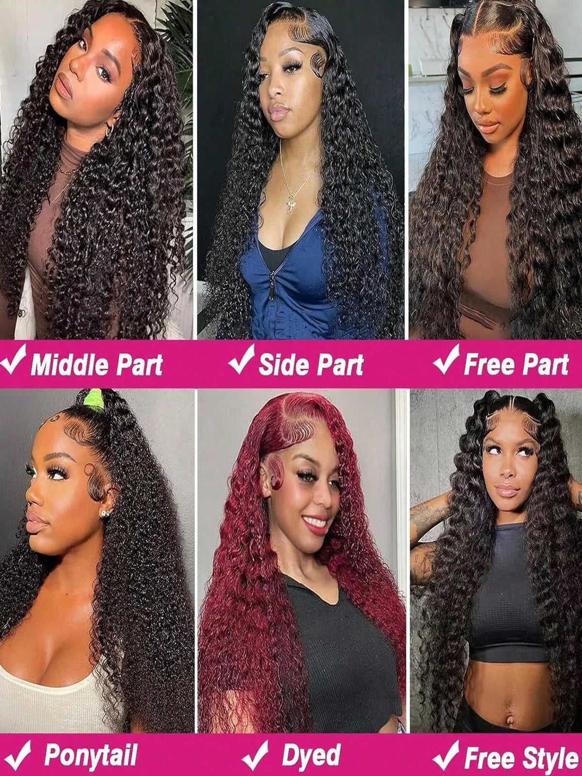 Brazilian Curly Human Hair Wig 13x4 13x6 Transparent Lace