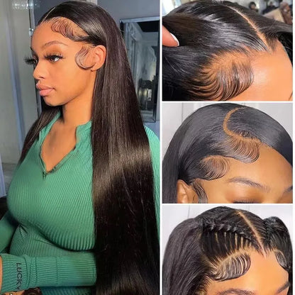 HD Lace Front Straight Human Hair Wig Transparent Lace