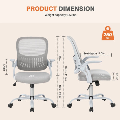 JHK Ergonomic Mesh Backrest Office Chair Adjustable Height