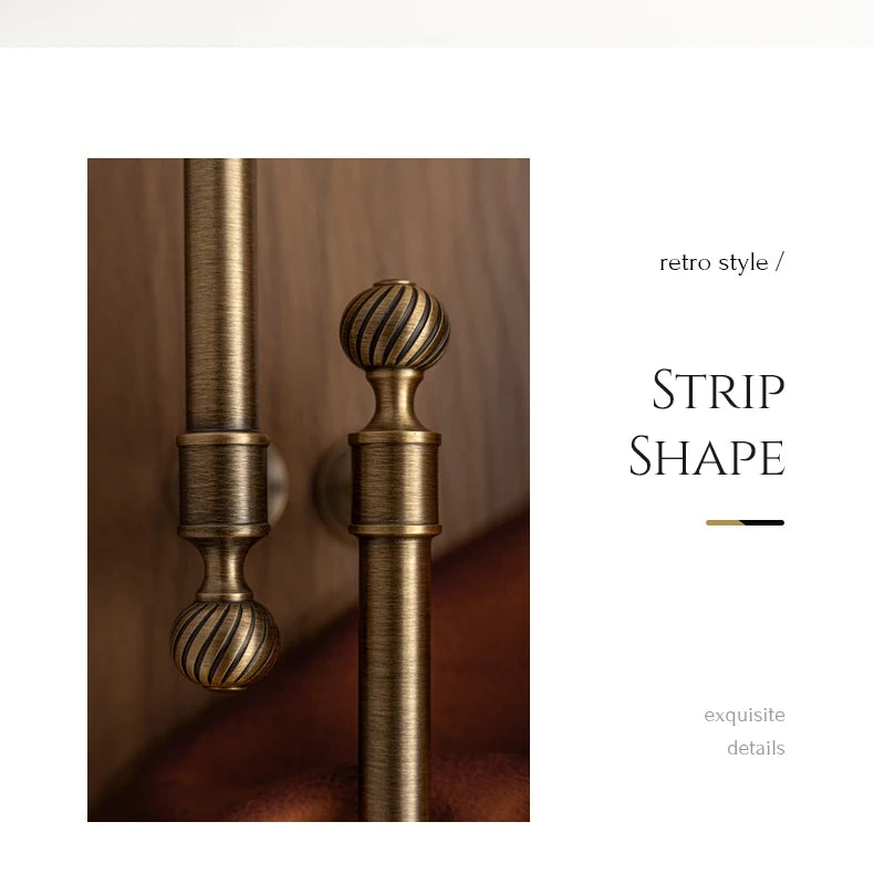Brushed Antique Brass Kitchen Cabinet Pull Handle