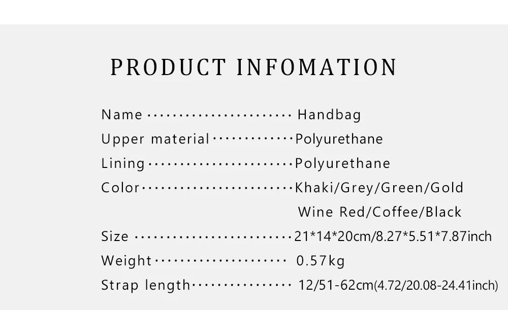 CHCH Women's Casual Tote Bag in PU Leather