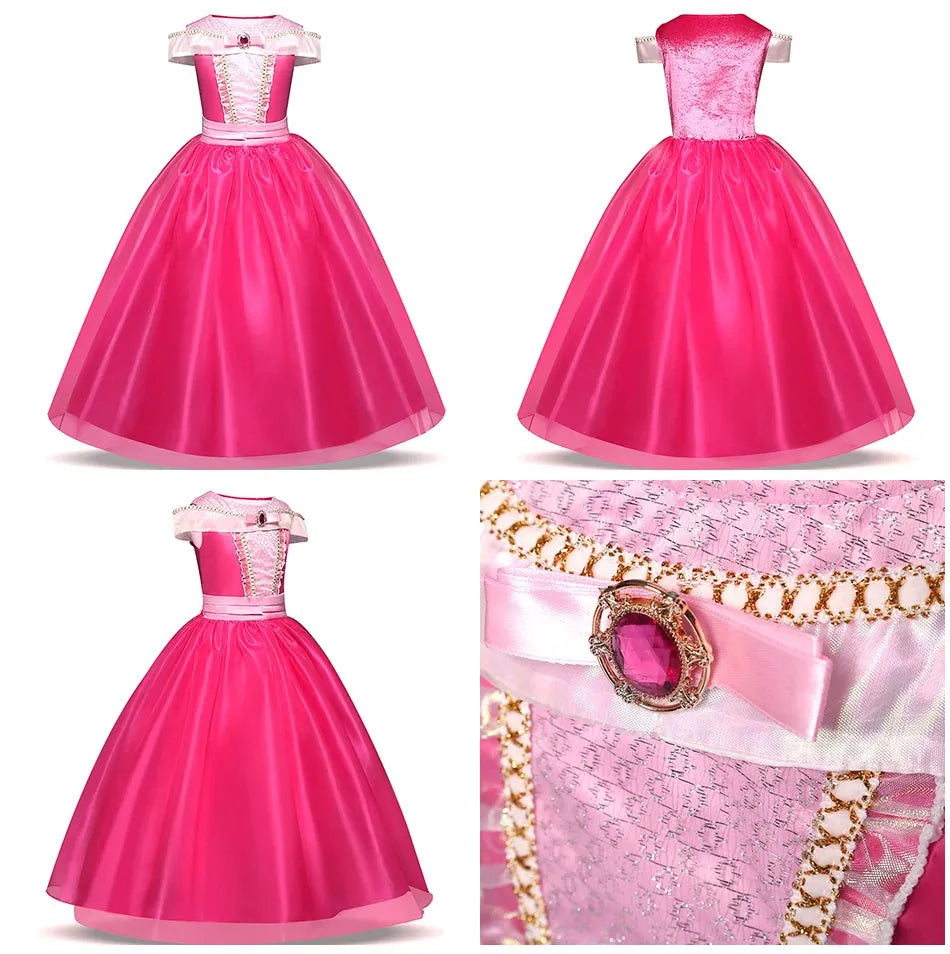 Kids Princess Dress Cinderella Cosplay Costume for Girls