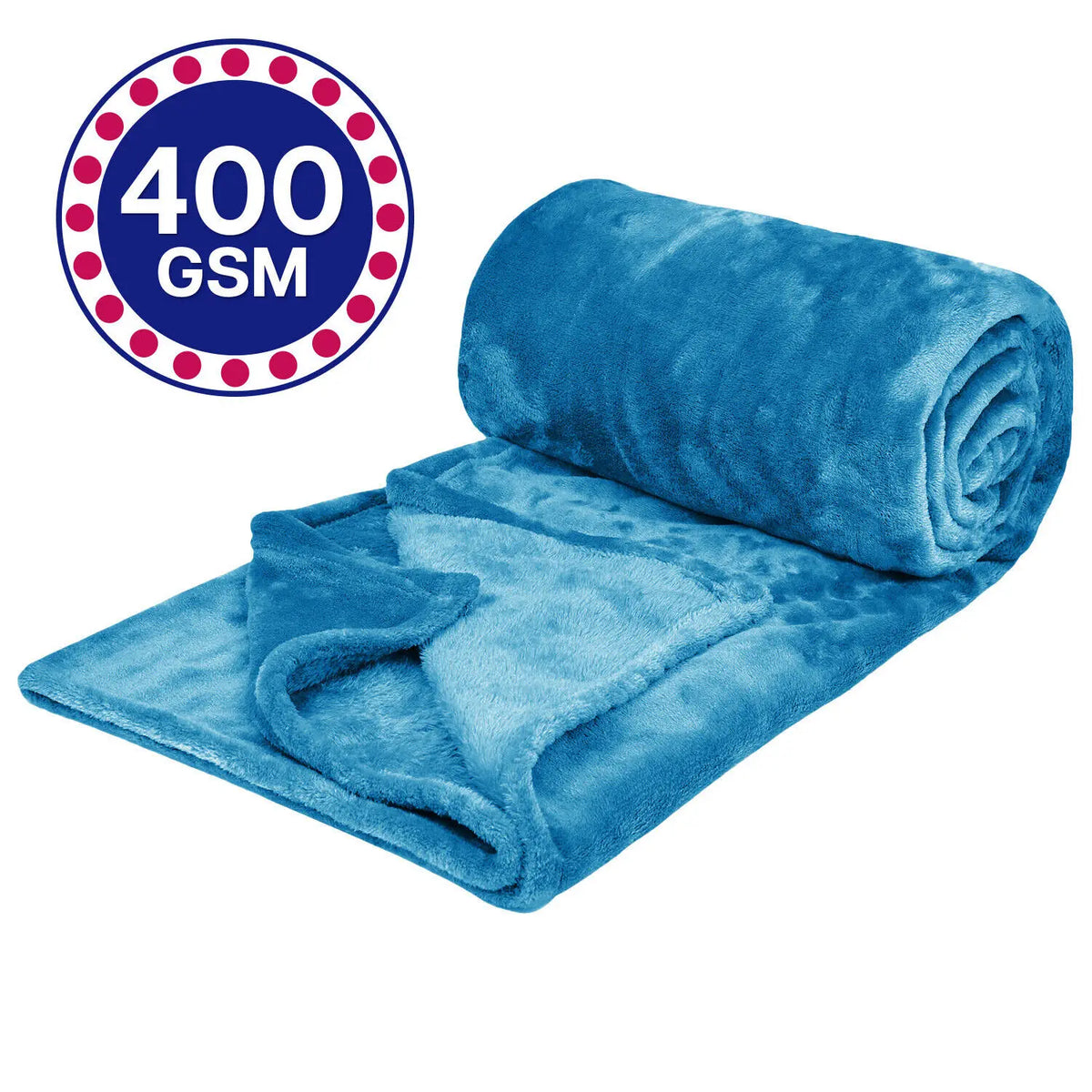 Solid Fleece Blanket for Couch and Bed, Super Soft Plush