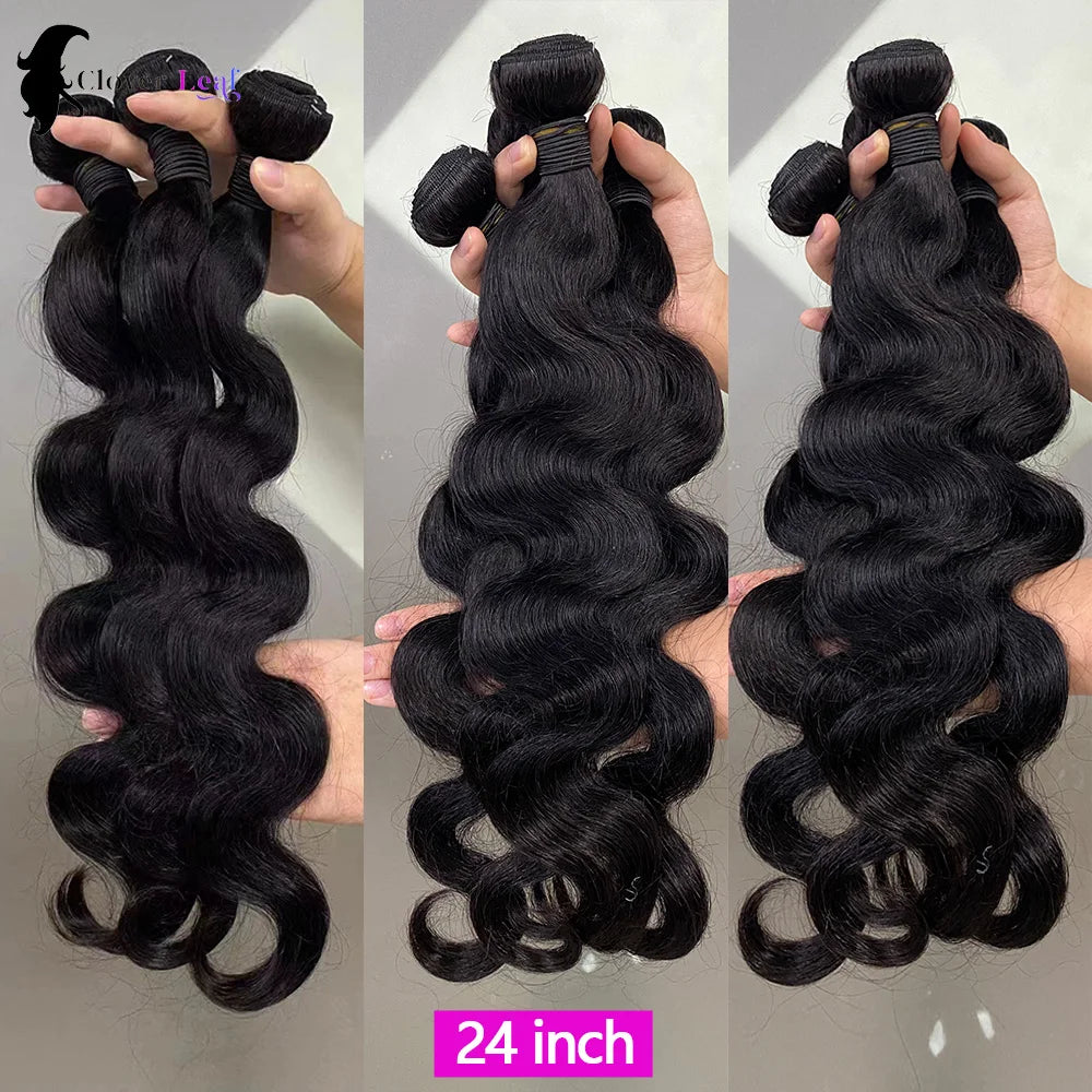 24 Inch Body Wave Brazilian Raw Hair Bundles