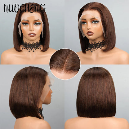 Human Hair 13X4 Lace Frontal Bob Wig for Black Women