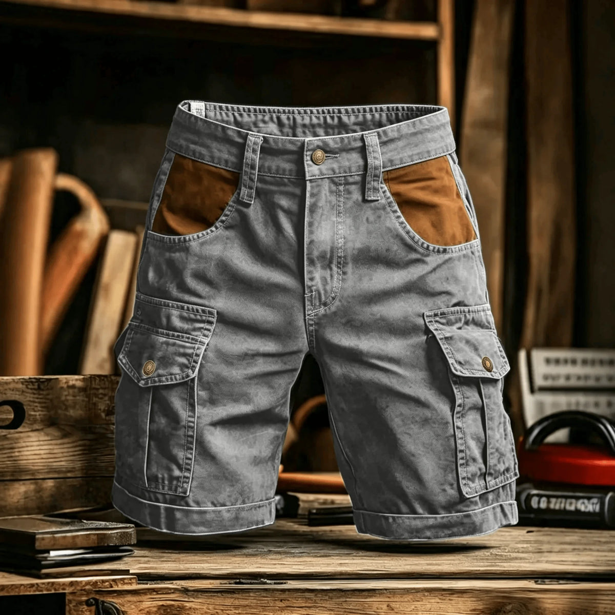 Men's Casual Cotton Bermuda Shorts Plus Size