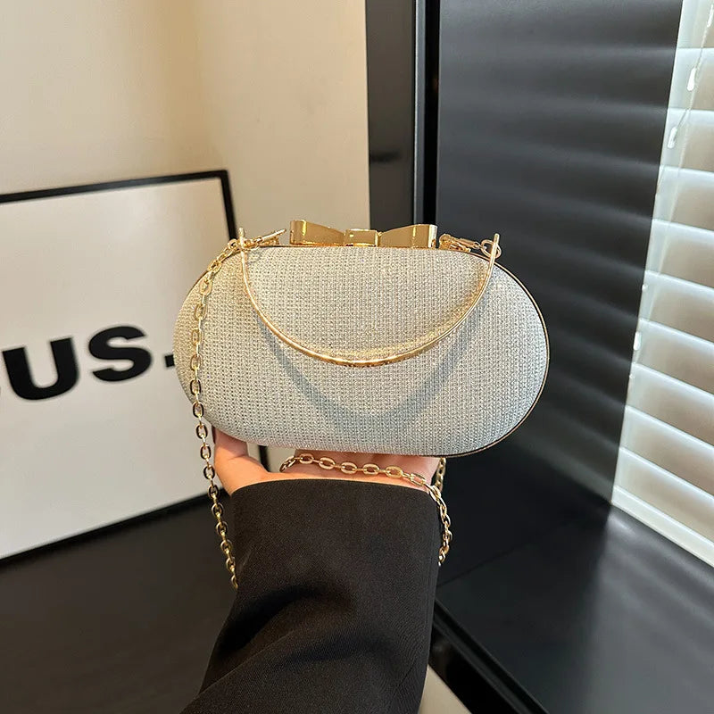 Luxury Sequined Hand-held Dinner Bag for Weddings