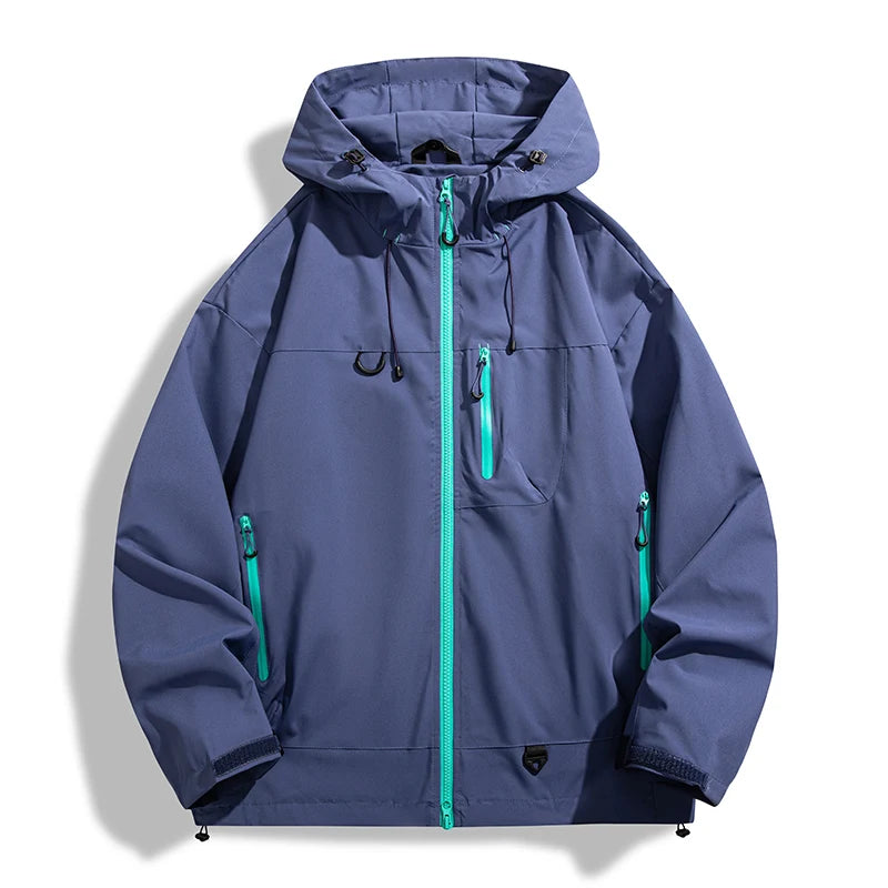 LNGXO Waterproof Windbreaker Jacket for Hiking and Camping