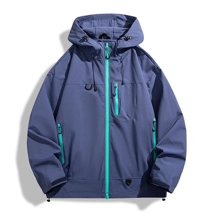 LNGXO Waterproof Windbreaker Jacket for Hiking and Camping