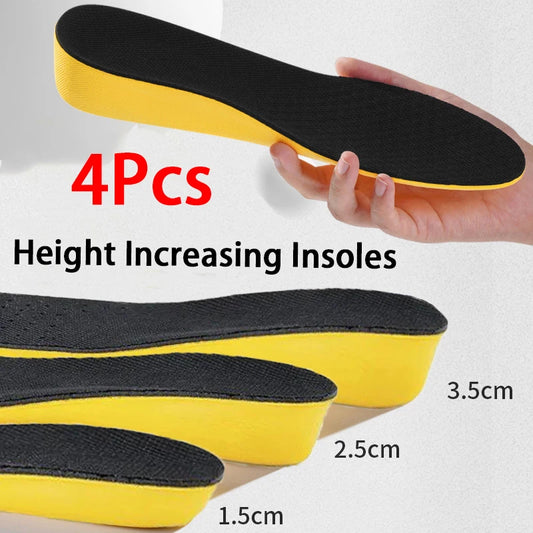 Comfortable Shock-Absorbing Height-Increasing Insoles