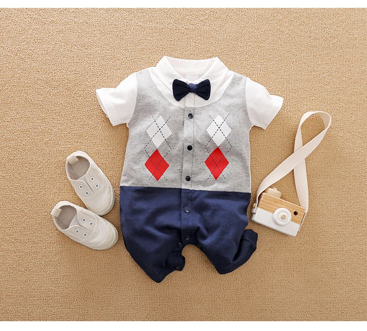 Cotton Baby Bodysuit Summer Short Sleeved Unisex