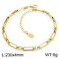 Gold Stainless Steel Bohemian Personalized Anklet