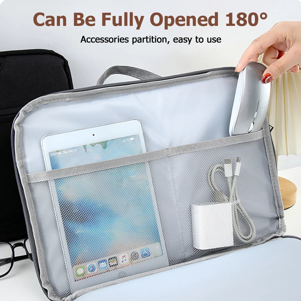 Suede Laptop Bag for 13.3 to 15.6 Inch Devices