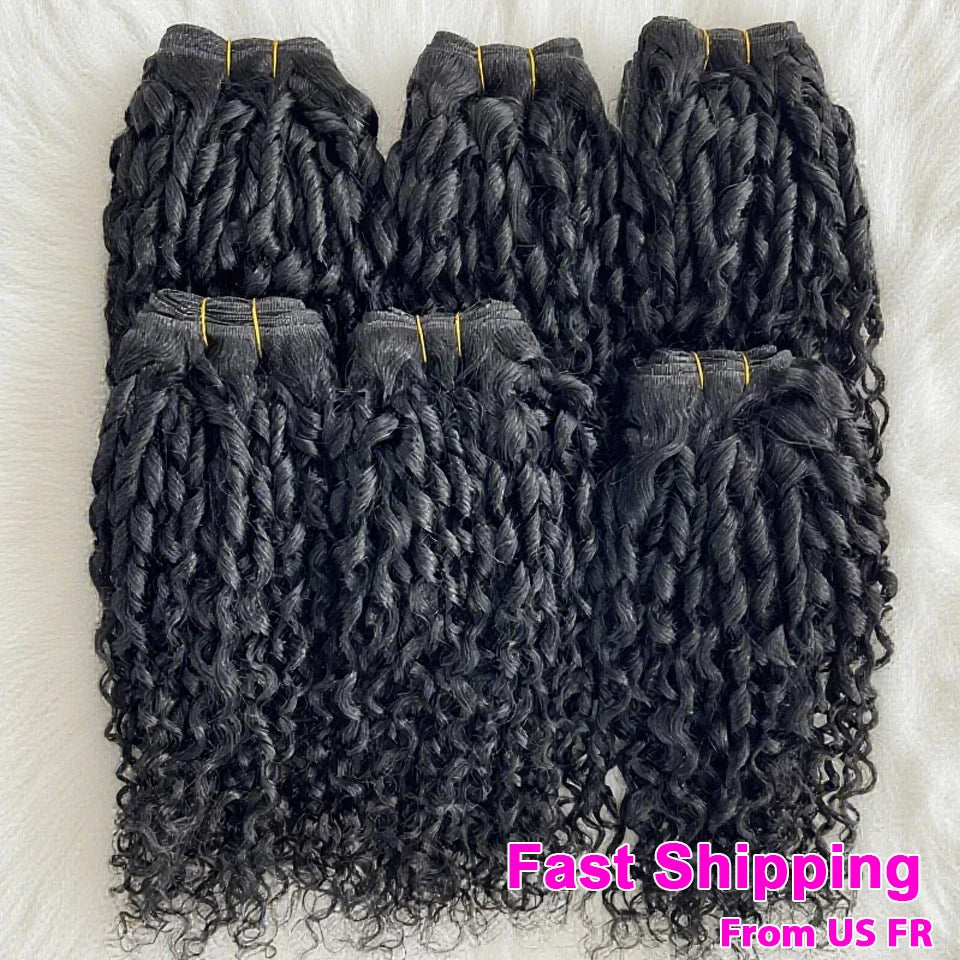 Brazilian Curly Human Hair Bundles Natural Color