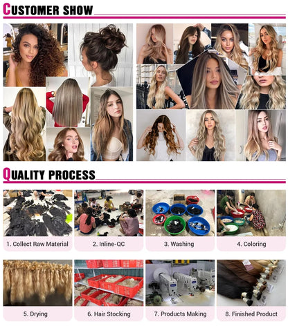 Micro Ring Ombre Human Hair Extensions 18-30 Inches
