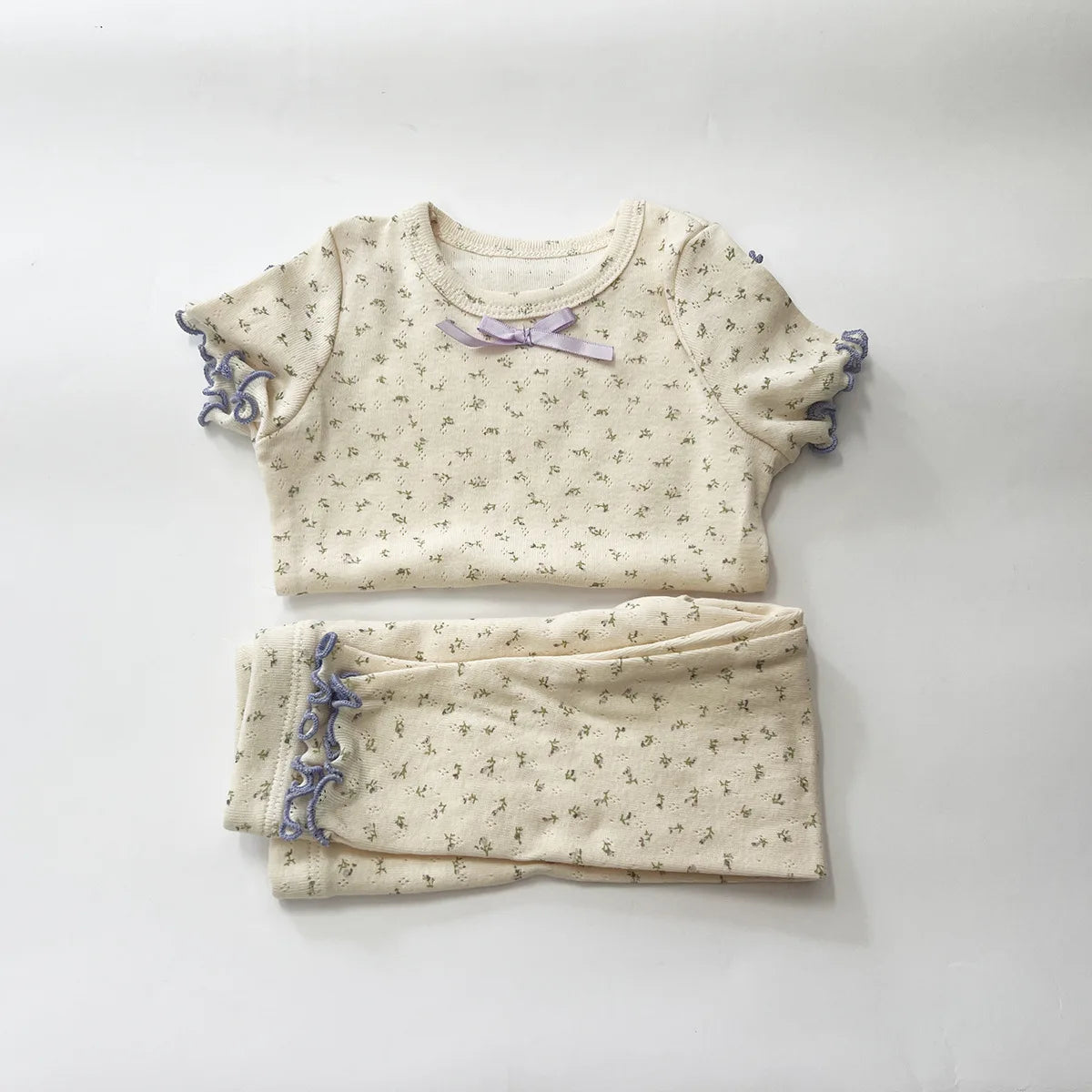 Cotton Long Sleeve T-Shirt and Pant Set for Girls