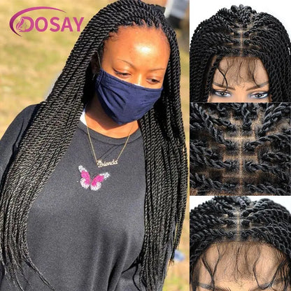 Twist Braided Lace Front Wig Synthetic Full Lace Wig