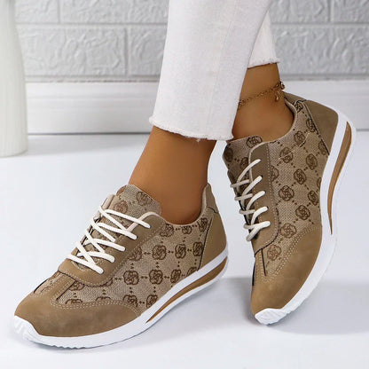 Breathable Cross Strap Sneakers for Women
