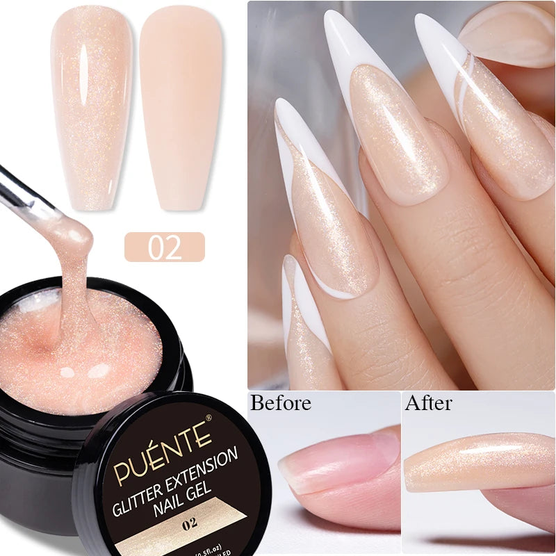Clear 3D No Wipe Sculpture Gel Nail Polish 15ML