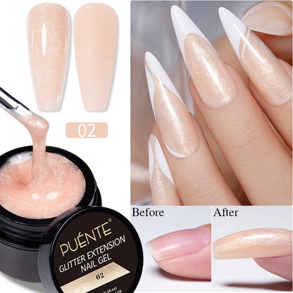 Clear 3D No Wipe Sculpture Gel Nail Polish 15ML
